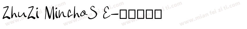 ZhuZi MinchoS E字体转换